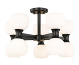 Artemis 10 Light 21 Inch Wide Semi Flush Mount by Z-Lite - 494-10SF
