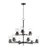 Corona 9 Light Large 2 Tier Chandelier by Maxim 10206CLSN - 10206