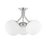 Estee 3 Light 19 Inch Wide Semi Flush Mount by Mitzi - H134603
