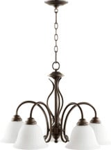 Spencer 5 Light Large Pendant by Quorum - 6410-5
