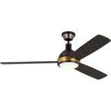 Hicks 60 Inch 3 Blade Ceiling Fan with Light Kit by VC Fan - 3HCKR60