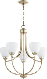 Enclave 5 Light Medium Chandelier by Quorum - 6059-5