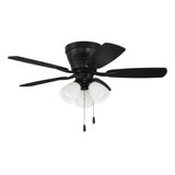 Wheeler 5 Blade Flush Mount Ceiling Fan 42 Inch Wide by Craftmade - WHL42-5-C3