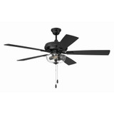 Eos 5 Blade Ceiling Fan with Light Kit 17.44 X 52 Inch Wide by Craftmade - ECF201
