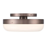 Harwel 25W 1 LED Flush Mount 5.25 Inch Tall and 12 Inch Wide by Eurofase - 49830