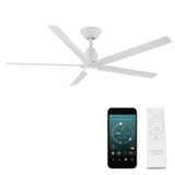 Smooth 5 5 Blade Ceiling Fan with Light Kit 56 Inch Wide by Modern Forms - FR-W2601-56L