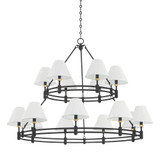 Howard 15 Light Chandelier 35.75 Inch Tall X 50 Inch Wide by Hudson Valley - MDS1802