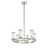 Revolve 6 Light Small Chandelier by Alora - CH309006