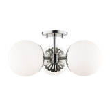 Paige 3 Light 16.25 Inch Wide Semi Flush Mount by Mitzi - H193603