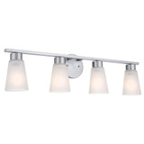 Stamos 4 Light Bath Vanity In Soft Modern Style 8 Inches Tall by Kichler - 55122