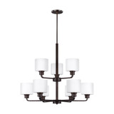 Canfield 9 Light Large 2 Tier Chandelier by Generation 3128809EN3-962 - 3128809