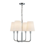 Plisse 4 Light Medium Chandelier by Alora CH628423 - CH628423