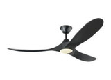 Maverick LED 3 Blade Ceiling Fan Includes Light Kit 60 Inch Wide by VC Fan - 3MAVR60D