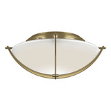 Compass 2 Light 15.7 Inch Wide Contemporary Flush Mount by Hubbardton Forge - 124550HF