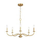 Abells 5 Light Chandelier 18 Inch Tall and 28 Inch Wide by Generation - GLC1205