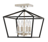 Stinson 4 Light 13 Inch Wide Semi Flush Mount by Hinkley - 3533