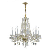 Traditional Crystal 8 Light Medium Chandelier by Crystorama - 1138