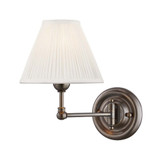 Classic No.1 1 Light Swing Arm WallSconce by Hudson Valley - MDS101