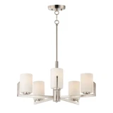 Dart 5 Light Medium Chandelier by Maxim 21286SWSN - 21286SW