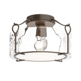 Bow 1 Light 13.2 Inch Wide Semi Flush Mount by Hubbardton Forge - 121142