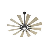 Cirque 12 Blade Patio Fan with Light Kit 60 Inches Wide by Quorum  - 46012