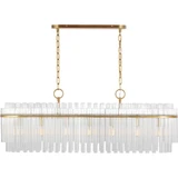 Beckett 7 Light Art Deco Linear Chandelier by Visual Comfort Studio - CC1307