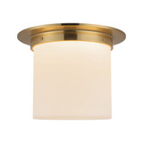 Mineral 1 Light Round Flush Mount 8.63 Inch Tall and 11.13 Inch Wide by Alora - FM360118