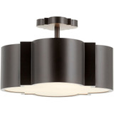 Wyatt 3 Light 16 Inch Wide Semi Flush Mount by Cyan - 10062-WYA