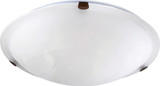 3 Light 16 Inch Wide Flush Mount by Quorum - 3000-16