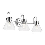 Farum 3 Light Bath Vanity 9.5 Inch Tall and 26 Inch Wide by Kichler - 55155CLR