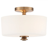 Travis 2 Light 12.5 Inch Wide Flush Mount by Crystorama - TRA-A3302
