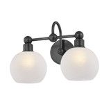 Jerica 2 Light Bath Vanity 10.75 Inch Tall and 16.25 Inch Wide by Mitzi - H1019302
