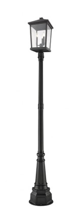 Beacon 3 Light Outdoor Post Mount Lantern 14.25 x 93.75 Inches by Z-Lite - 568P