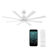 Size Matters 8Blade Ceiling Fan with Light Kit 56 Inch Wide by Modern Forms - FR-W2403-56L