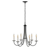 Simple Lines 6 Light Medium Chandelier by Hubbardton Forge 101160 - 101160