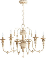 Salento 6 Light Medium Chandelier by Quorum - 6316-6