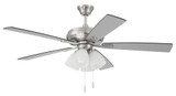Eos Five Blade Ceiling Fan with Light Kit 52 Inch Blade Span by Craftmade - ECF114
