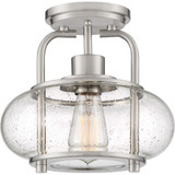 Trilogy 1 Light 10 Inch Wide Semi Flush Mount by Quoizel - TRG1710