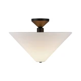 Bridgette 1 Light Semi Flush Mount 11.25 Inch and 16.38 Inch Wide by Alora - SF497016