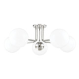 Stella 5 Light 30 Inch Wide Semi Flush Mount by Mitzi - H105605