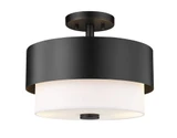 Counterpoint 2 Light 13 Inch Wide Semi Flush Mount by Z-Lite - 495SF13