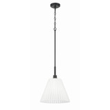 Pleated II 1 Light Pendant 17.5 Inch Tall and 14 Inch Wide by Craftmade - 62392