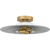 Indigo 2 Light Flush Mount 5.25 Inch Tall and 15.75 Inch Wide by Quoizel - QFL6789