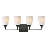 Hudson 4 Light Bath Vanity 9.75 Inch Tall and 28.25 Inch Wide by Maxim - 12884