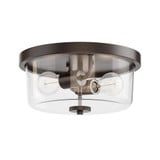 Fuller 2 Light Flush Mount 5.5 Inch Tall and 11.75 Inch Wide by Maxim - 5691