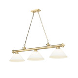 Cordon 3 Light Billiard 15 Inch Tall and 14 Inch Wide by Z Lite - 2306-3-BILL-ASHADE