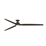 Spitfire Flush Ceiling Fan with Light Kit 12 X 96 Inch Wide by Fanimation - FPD6721-96DWLKF