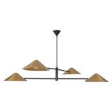 Ashford 4 Light Chandelier 9.88 Inch Tall and 57.5 Inch Wide by Alora - CH636258