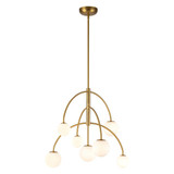 Fiona 7 Light Chandelier 25.88 Inch Tall and 26.63 Inch Wide by Alora - CH686027