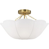 Stassi 2 Light Semi Flush Mount 18.5 Inch Wide by Visual Comfort Studio - AF1212